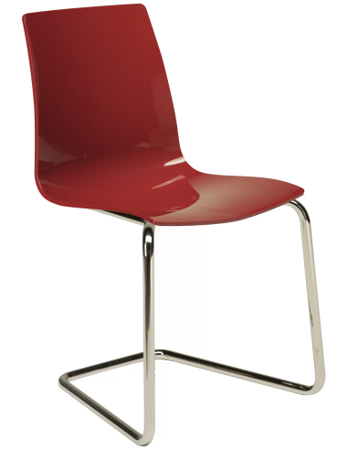 Polished polypropylene chair - Dimensions cm 46 x 46 x 86.5 h