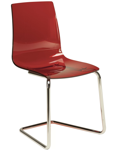 Transparent polypropylene chair - Dimensions cm 46 x 46 x 86.5 h