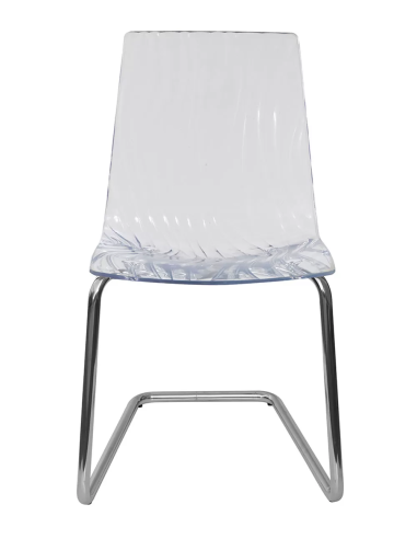 Transparent polycarbonate chair - Dimensions cm 46 x 46 x 86.5 h
