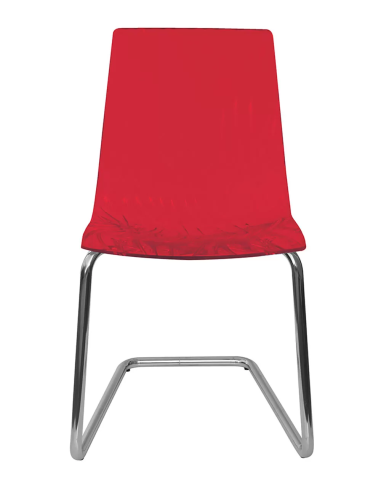 Transparent polycarbonate chair - Dimensions cm 46 x 46 x 86.5 h