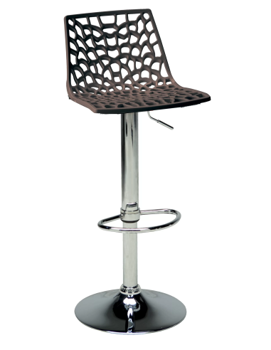 Polycarbonate stool - Dimensions cm 45 x 45 x 82/102 h