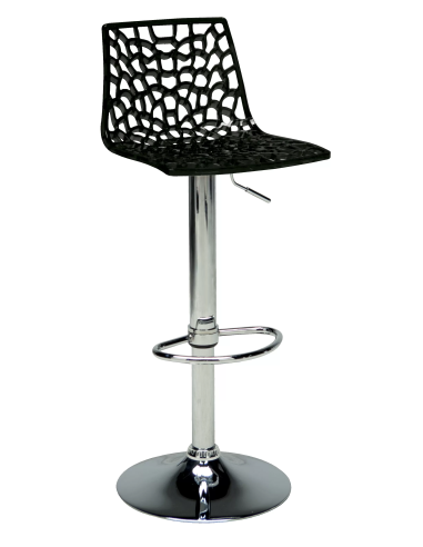 Polycarbonate stool - Dimensions cm 45 x 45 x 82/102 h