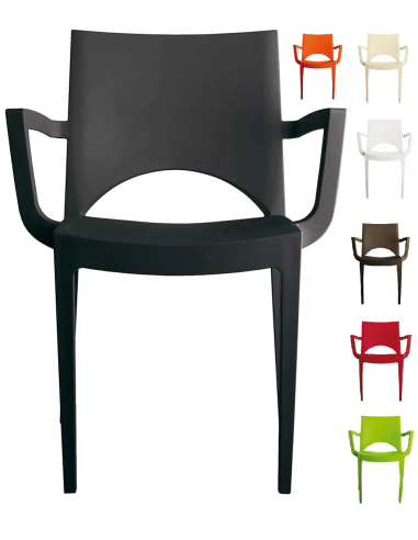 Polypropylene armchair - Dimensions cm 58 x 51 x 80 h