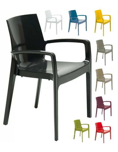 Polypropylene armchair - Dimensions cm 56.5 x 52 x 63.5 h