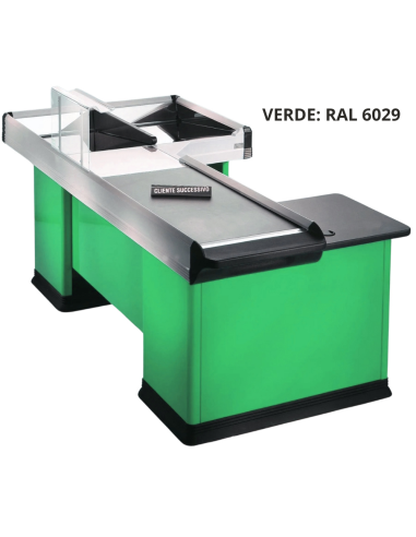 Motorized case bench - Ribbon conveyor - cm 208.3 x 112.9 x 88.5 h