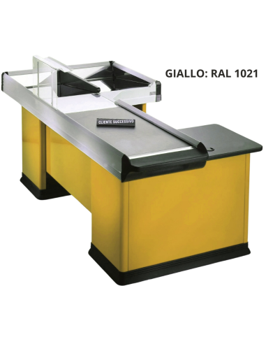 Motorized case bench - Ribbon conveyor - cm 208.3 x 112.9 x 88.5 h