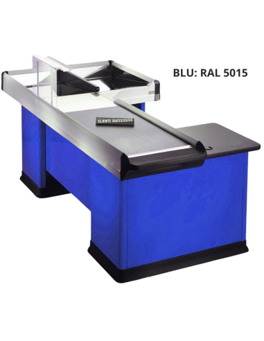 Motorized case bench - Ribbon conveyor - cm 291.2 x 112.9 x 88.5 h