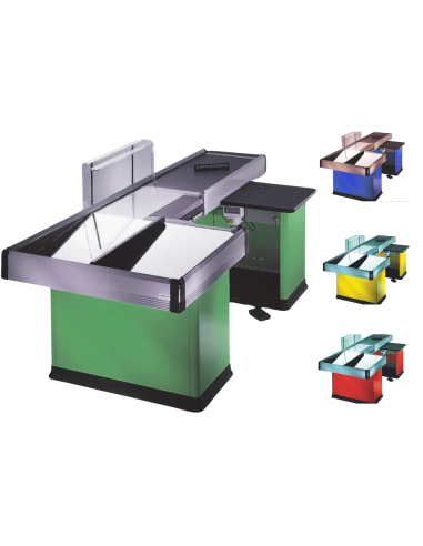 Motorized case bench - Ribbon conveyor - cm 309.5 x 112.9 x 88.5 h