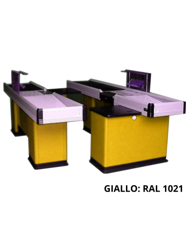 Mesa de caja motorizada - predisposición de escáner - cm 430 x 112.9 x 88.5 h