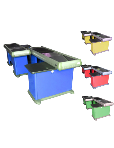 Paired case bench - conveyor belt - cm 418 x 115.5 x 86 h