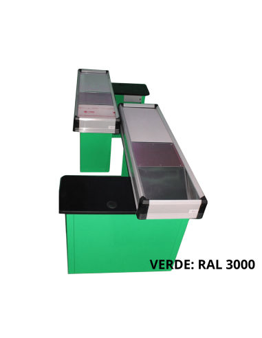Static cash desk - Double module - cm 340 x 103 x 88.5 h