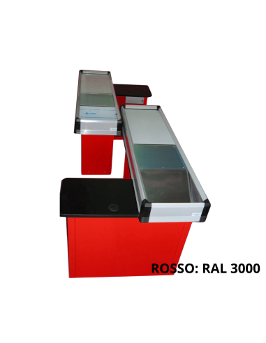 Static cash desk - Double module - cm 290 x 103 x 88.5 h