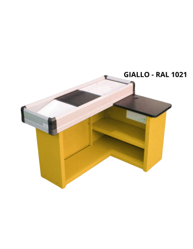 Static cash desk - Scanner fitting - cm 160 x 55 x 88.5 h