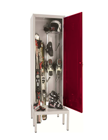 Ski door cabinet - Capacity for 4 people - cm 60 X 80 X 210h