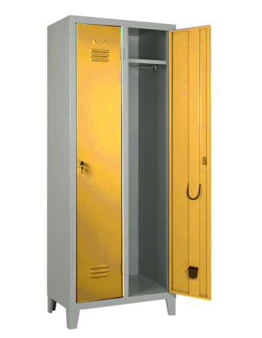 Locker room - Single-lock structure - N. 2 seats - cm 70 x 35 x 180 h