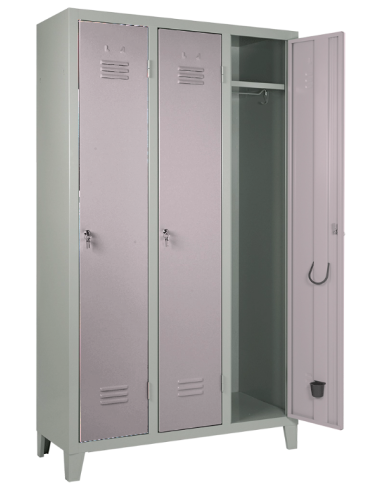 Locker room - Single-lock structure - N. 3 places - cm 103 x 35 x 180 h