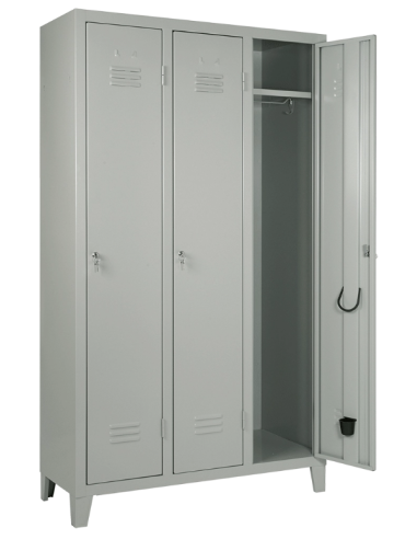 Locker room - Single-lock structure - N. 3 places - cm 103 x 35 x 180 h