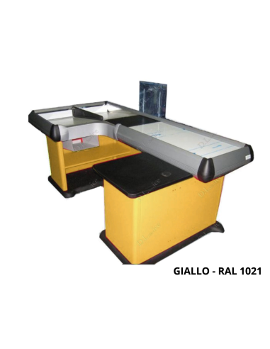 Static cash desk - Double tub - cm 204.3 x 117.2 x 88.5 h