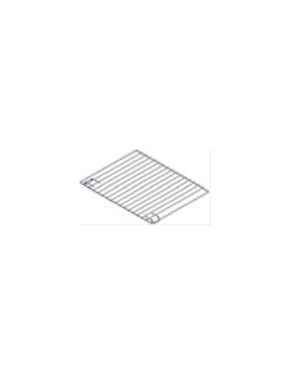 Chrome horizontal grille - cm 43.4 x 34 x 1.6 - For ovens 42.9 x 34.5