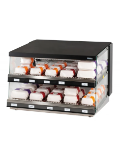 Professional countertop hamburger warmer with heated... 2