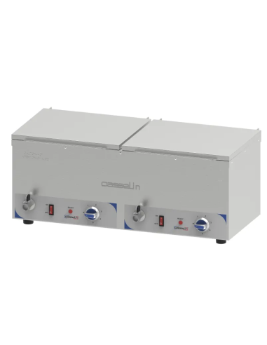 Professional Double Bain-Marie Sausage Warmer...