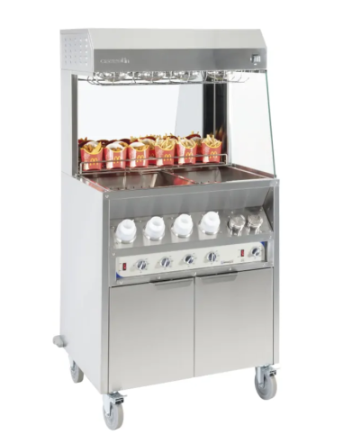 Professional French Fry Warmer with 4...