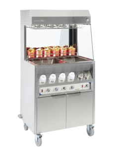Professional French Fry Warmer with 4 Independent Sauce... 2