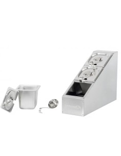 Portaingredientes profesional neutro de acero inoxidable... 2