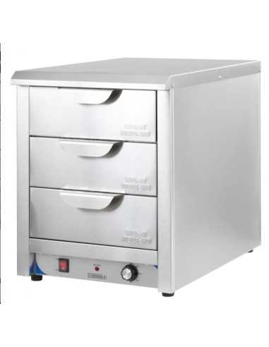 Professional Heated Drawer Cabinet with 3 GN...