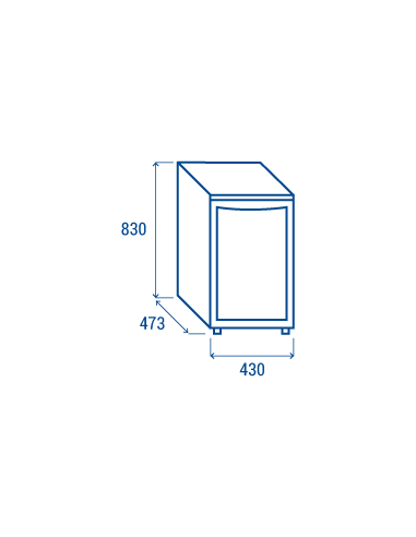 Vidrio vino - Temperatura +/+18°C - cm 43 x...