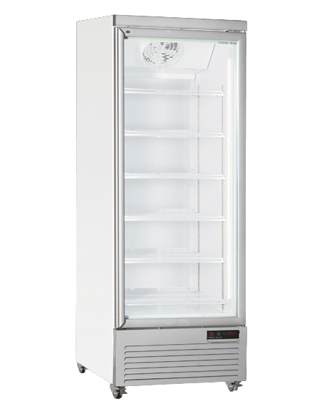 Vitrina refrigerada - Temperatura 1)°/+10°C - Capacidad lt 614 - Ventilado - cm 75 x 74 x 204 h