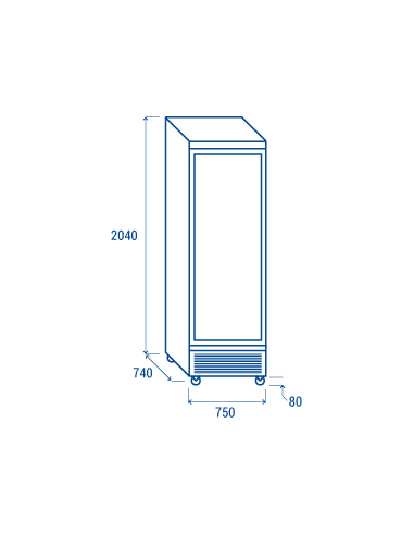 Refrigerated display case - Temperature...