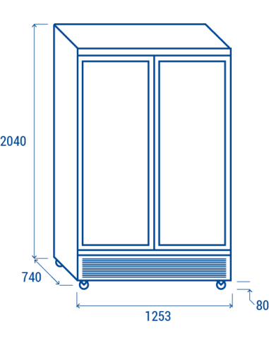 Refrigerated glass - Capacity lt 1081 - cm...
