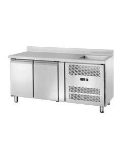 Refrigerated table - N.2 doors - Alzatina - Lavello - cm...