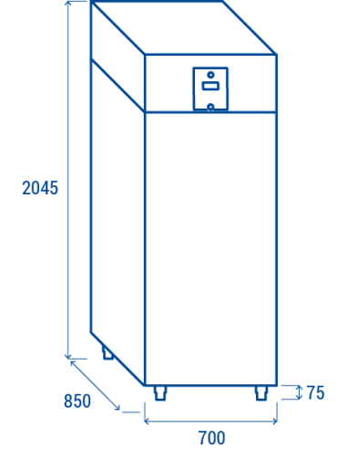 Refrigerated refrigerated cabinet temperature...