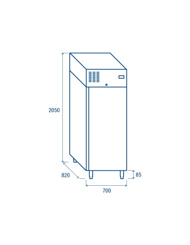 Refrigerator cabinet - Capacity 550 lt - cm 70...