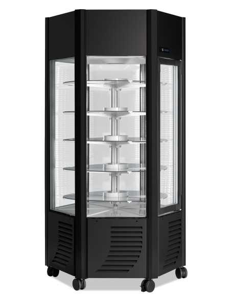 Vitrina de pastelería con expositor en todos los lados - Temperatura +5 / -21°C - cm 101 x 90 x 190 h
