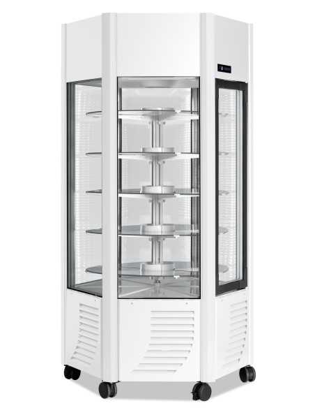 Vitrina de pastelería con expositor en todos los lados - Temperatura +5 / -21°C - cm 101 x 90 x 190 h
