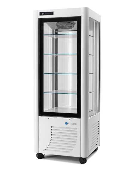 Vitrina de pastelería con expositor en todos los lados - Temperatura +5 / -21 °C - cm 70 x 70 x 184 h