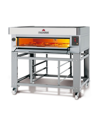 Forno pizza elettrico per 6 pizze - Finitura inox - cm 144 x 100 x 40h