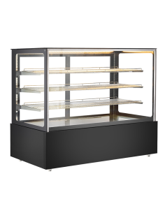 Hot showcase with sliding doors and 3 shelves cm 180
