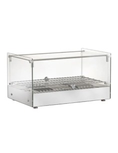 Vetrina calda con 1 ripiano e luci a led - Cm 55.4