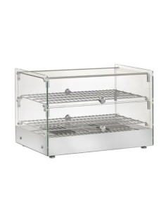 Hot showcase with 2 shelves and led lights - Cm 55.4