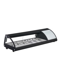 Vetrina per sushi completa di 6 bacinelle - Temperatura 0 +12 °C - cm 148.3