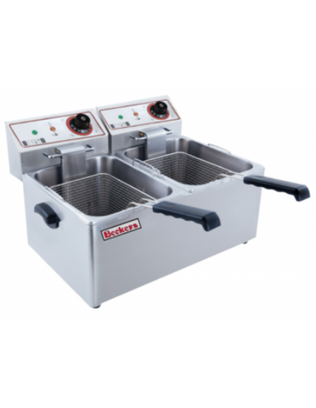 Electric countertop fryer Capacity liters 6 + 6 cm 53.5 x 41 x 30 h