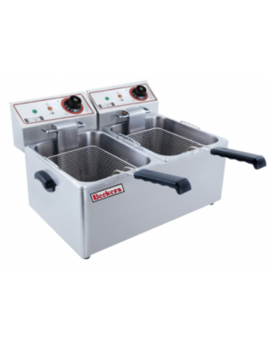 Electric countertop fryer Capacity 4 liters + 4...