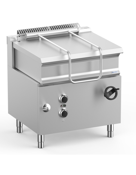 Brasiera elettrica con ribaltamento manuale - Capacità litri 50 - Potenza kW 9 - cm 80 x 73 x 85 h