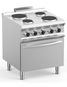 Professional electric stove with 4 round plates - Power 2... 2