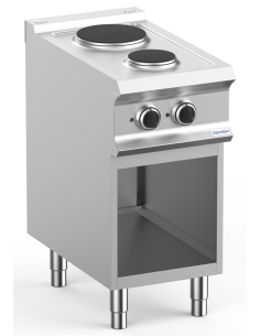 Professional electric stove with 2 round plates - Power...