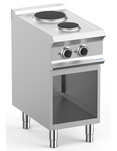 Professional electric stove with 2 round plates...